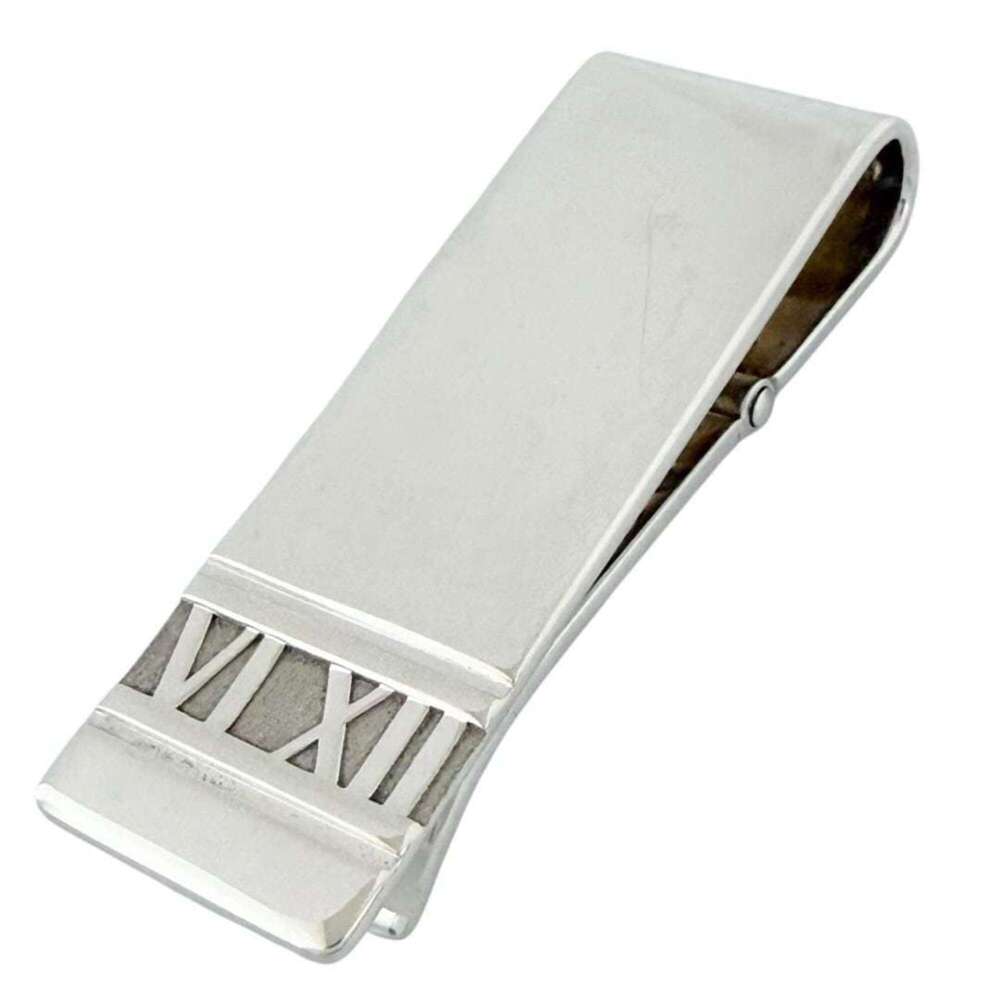 Tiffany & Co. Atlas Money Clip Bill Clip, Sterling Silver 925, Men's and Women's